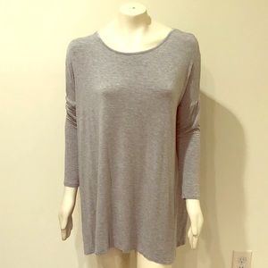 Tunic. Gray tunic. Size large. Never worn.